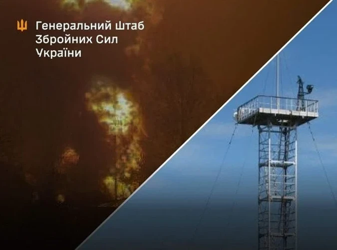 Уражена російська радіолокаційна станція «Буссоль-С» на лівобережжі Херсонщини