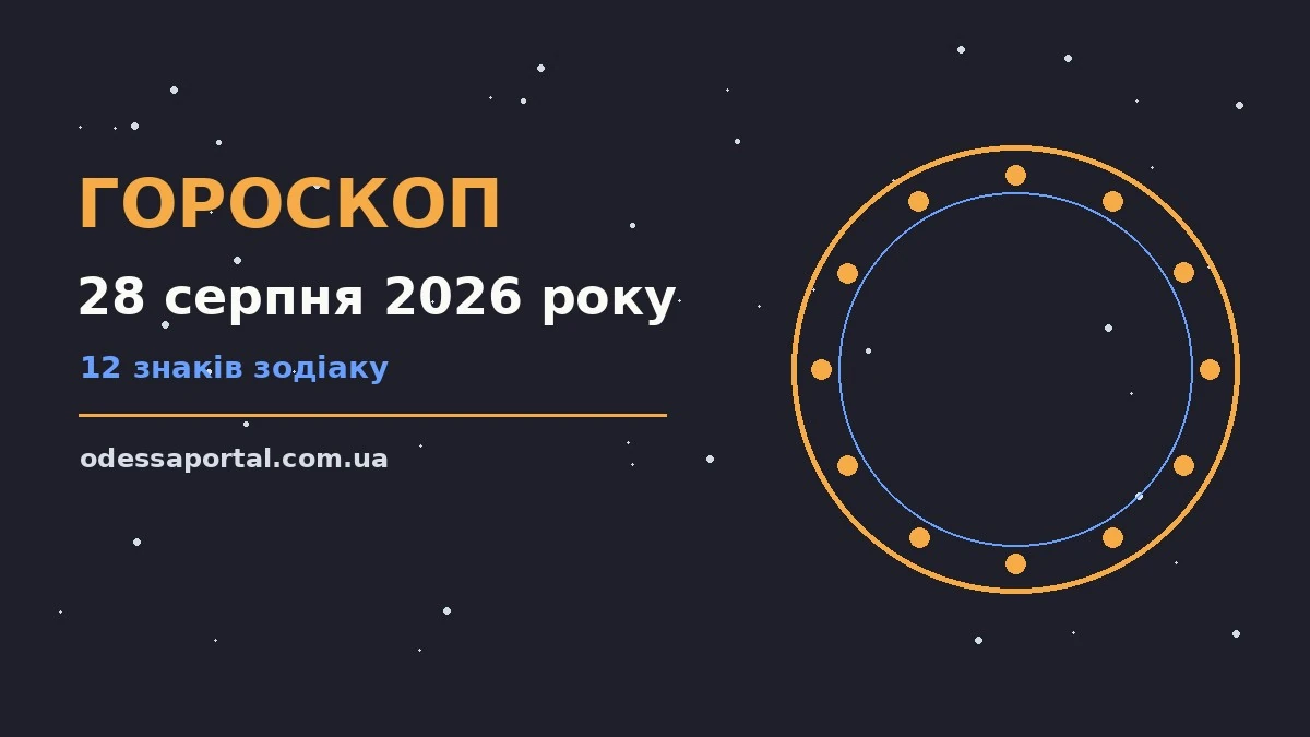 Зодіакальний фон із м'яким ранковим світлом, чашка кави та розгорнутий блокнот — атмосфера спокійного планування дня 28 серпня 2026 року