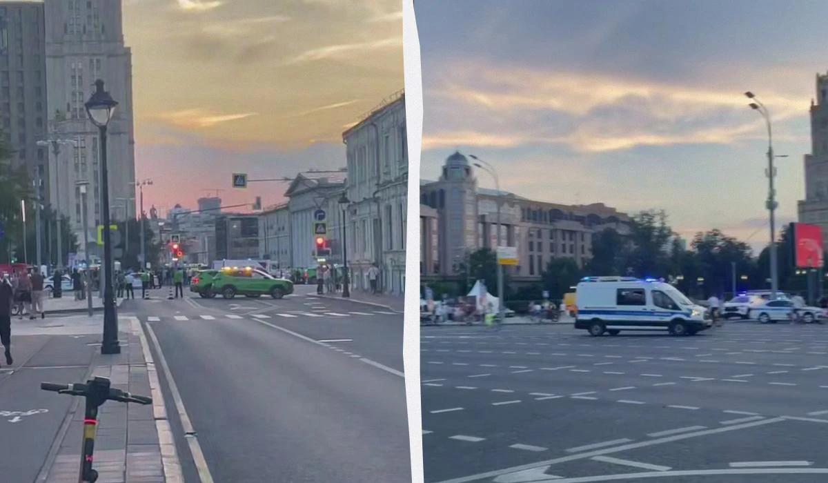 Рятувальники та поліцейські біля ресторану Balzi Rossi на Кудрінській площі в Москві після вибуху 1 серпня 2026 року