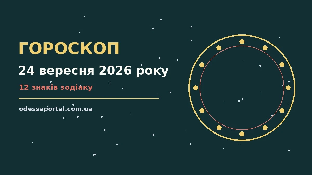 Гороскоп на 24 вересня 2026 року: можливості цього дня для грошей і кохання